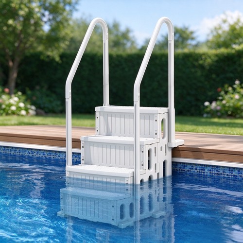Verstärkte schwimmbadtreppe - verstärkte,